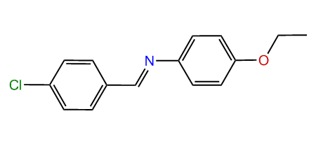 p-Chlorobenzylidene-(4-ethoxyphenyl)-amine