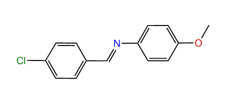 p-Chlorobenzylidene-(4-methoxyphenyl)-amine