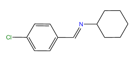 p-Chlorobenzylidene-cyclohexyl-amine