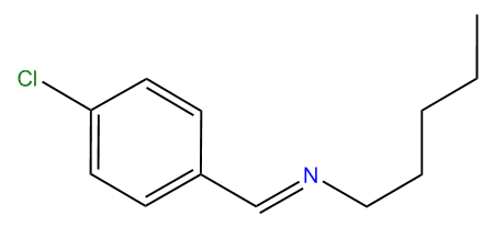 p-Chlorobenzylidene-pentyl-amine