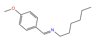 p-Methoxybenzylidene-hexyl-amine