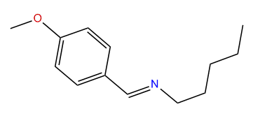 p-Methoxybenzylidene-pentyl-amine