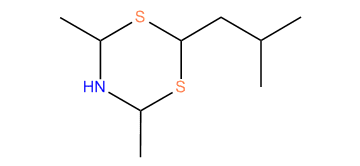 Perhydro-4,6-dimethyl-2-(2-methylpropyl)-1,3,5-dithiazine