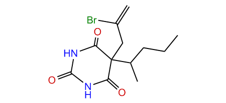 5-(Bromoallyl)-5-(1-methylbutyl)-barbituric acid