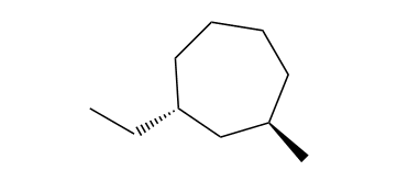trans-1-Methyl-3-ethylcycloheptane