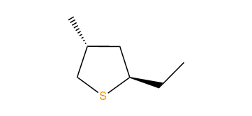 trans-2-Ethyl-4-methylthiacyclopentane
