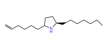(2R,5R)-2-Heptyl-5-(5-hexenyl)-1-pyrrolidine
