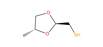 trans-(4-Methyl-1,3-dioxolan-2-yl)-methanethiol