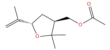 trans-5-Isopropenyl-2,2-dimethyltetrahydro-furan-3-yl-methyl acetate